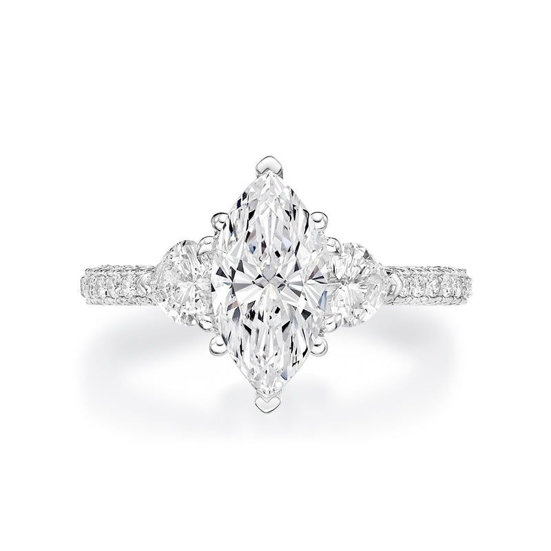Marcella Marquise-Shape Engagement Ring