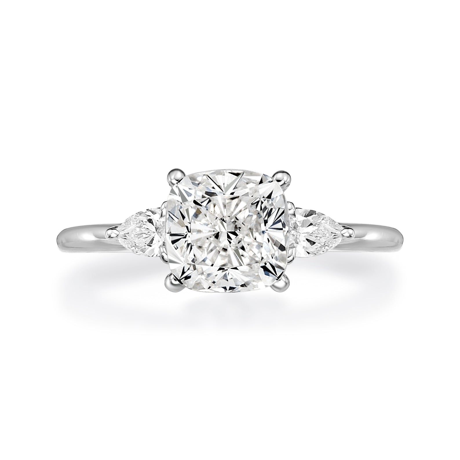 Viola Cushion Cut Engagement Ring