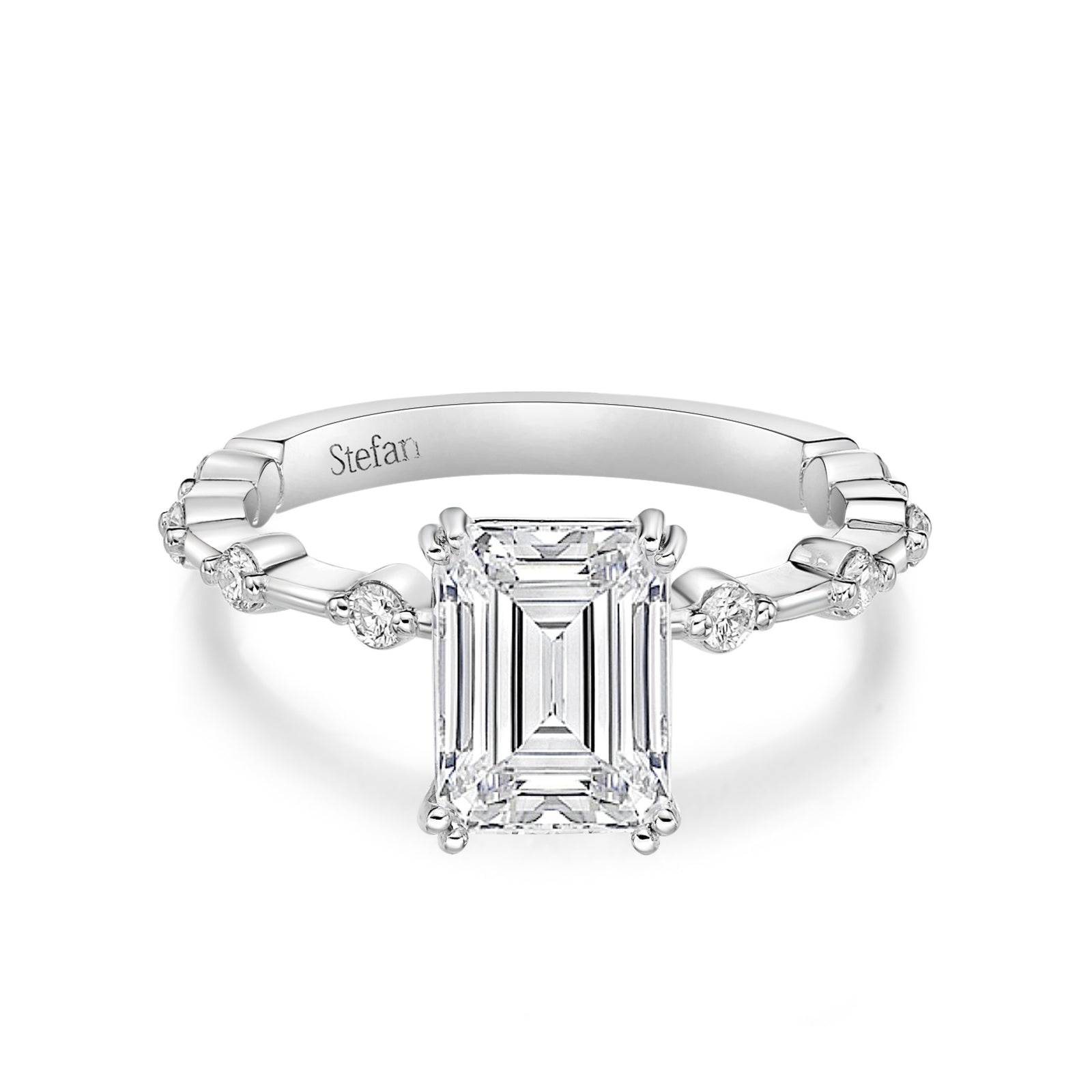 Armida Emerald Cut Engagement Ring