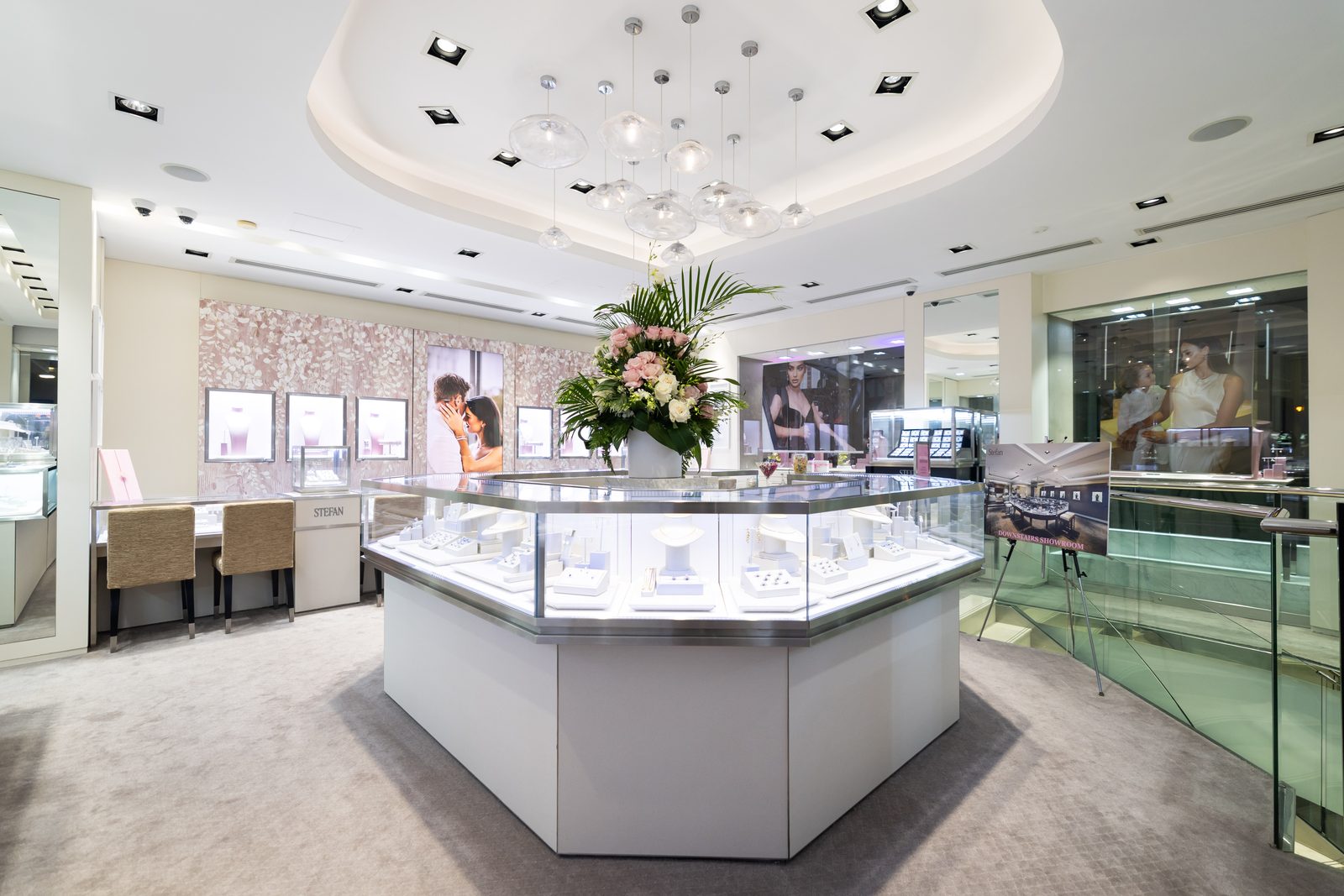 Inside the Stefan Diamonds showroom at 731 Hay Street Mall, Perth